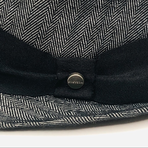 Stetson All American Fedora S-M Gray Herringbone - Picture 4 of 7